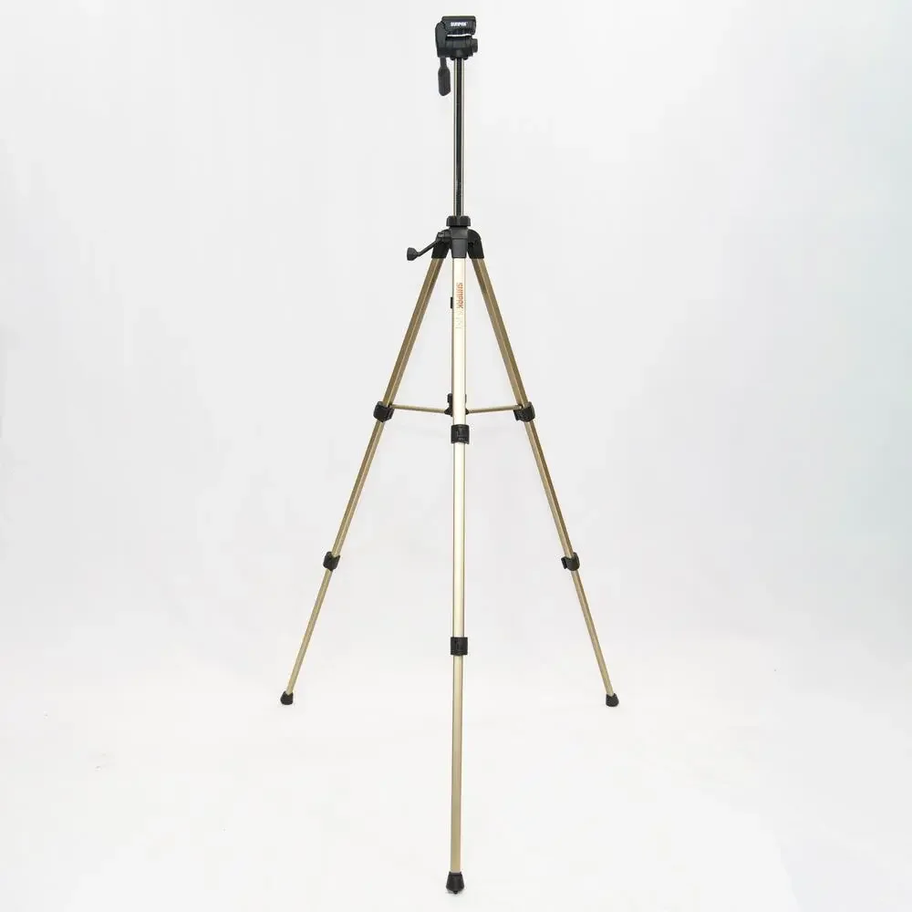 Sunpak 6464 Photo Video Aluminum Tripod W/ Retractable Leg Spikes